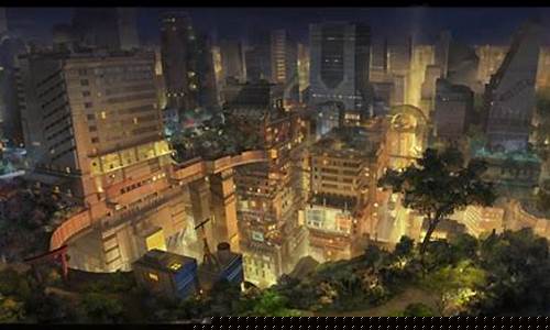 梦幻城市简笔画_梦幻城市