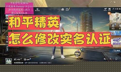 和平精英怎么修改实名认证_和平精英怎么修改实名认证信息